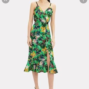 SAlONI Jennie Emerald Green 100% Silk Dress